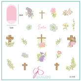 Easter Floral (CjSH-88)  Steel Nail Art Stamping Plate